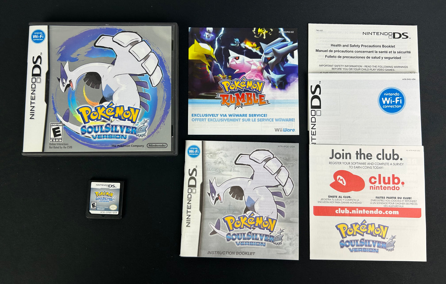 Pokemon SoulSilver Version Nintendo DS Complete In Box (CIB) Not For Resale