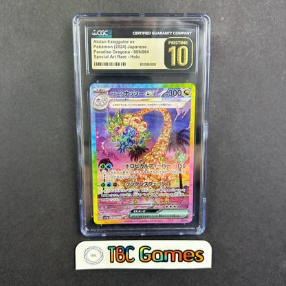 Alolan Exeggutor ex Paradise Dragona #089 SAR Japanese Pristine CGC 10