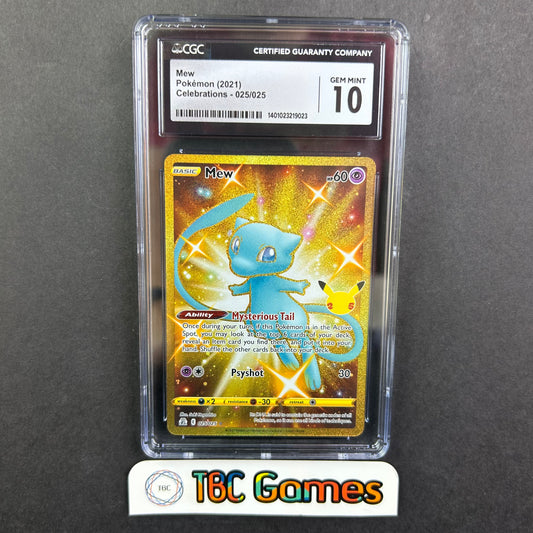 Mew Celebrations 25th Anniversary #025 Gold CGC 10