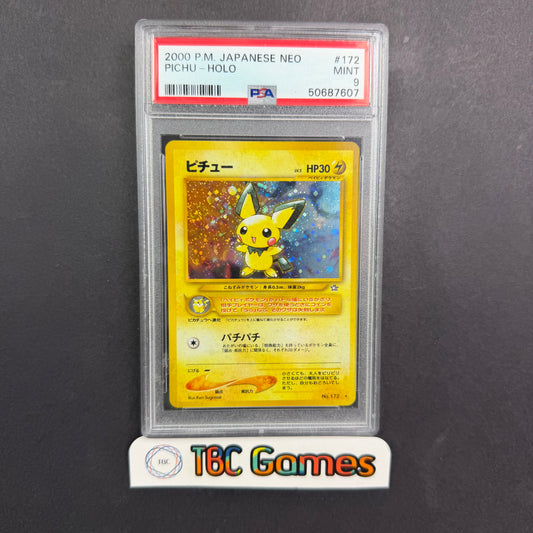 Pichu Neo Genesis Holo #172 Japanese PSA 9
