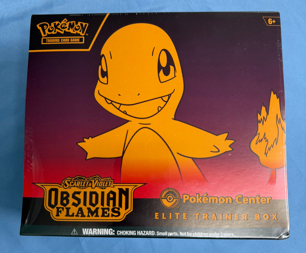 obsidian flames booster box pokemon center TCG: Scarlet & Violet subtype_booster-boxes-packs Violet—Obsidian Flames expansion Pokemon Scarlet & Violet Condition:Near Mint (NM)