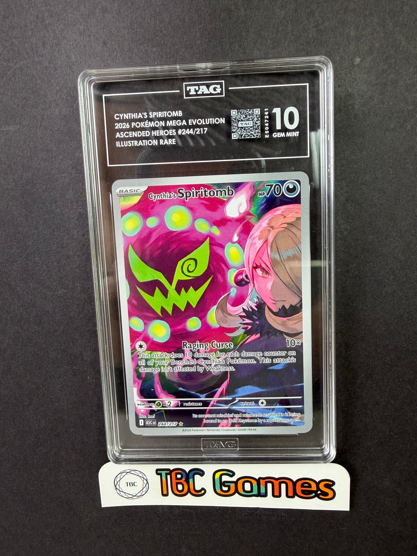 Cynthia's Spiritomb Ascended Heroes #244 TAG 10
