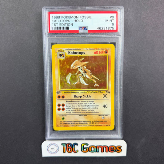 Kabutops Fossil 1st Edition Holo #9 PSA 9