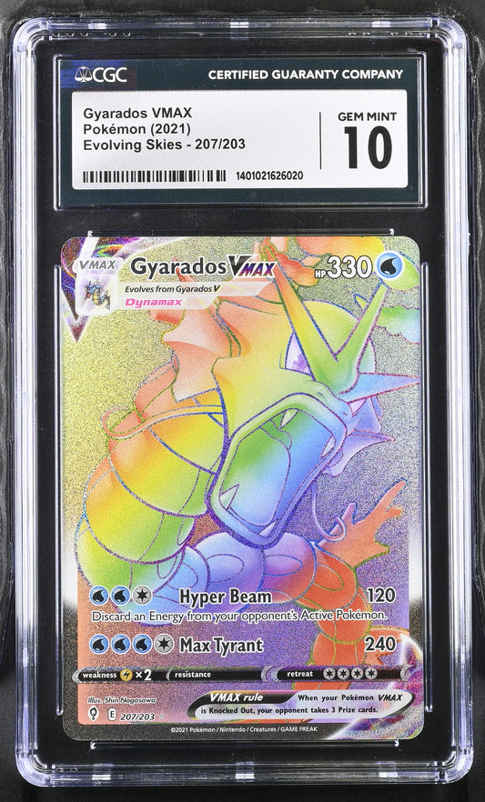 Gyarados VMAX Evolving Skies 207/203 CGC 10