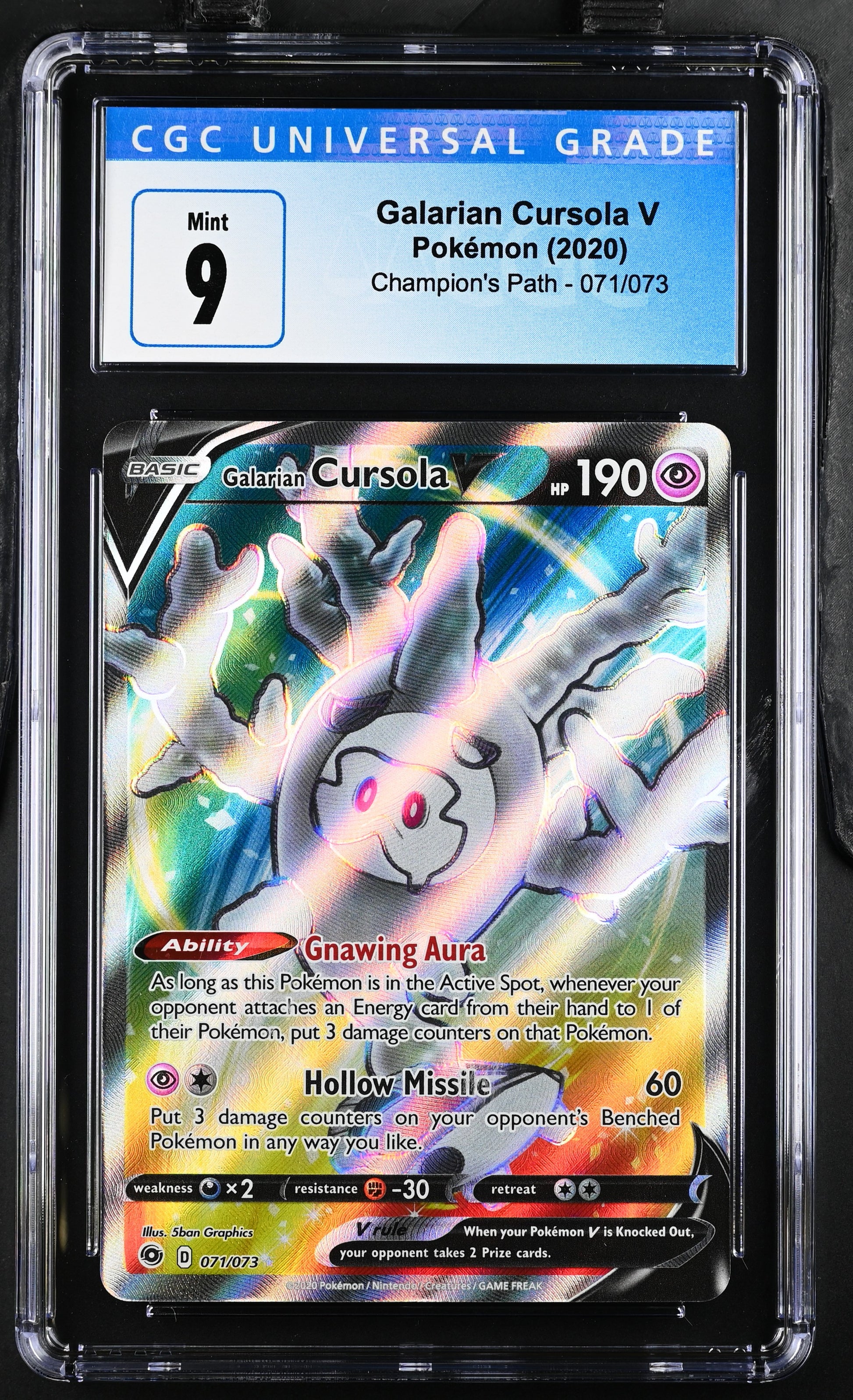 Galarian Cursola V Champion's Path 071/073 CGC 9 TBC Games Galarian Cursola V Champion's Path 071/073 CGC 9 TBC Games