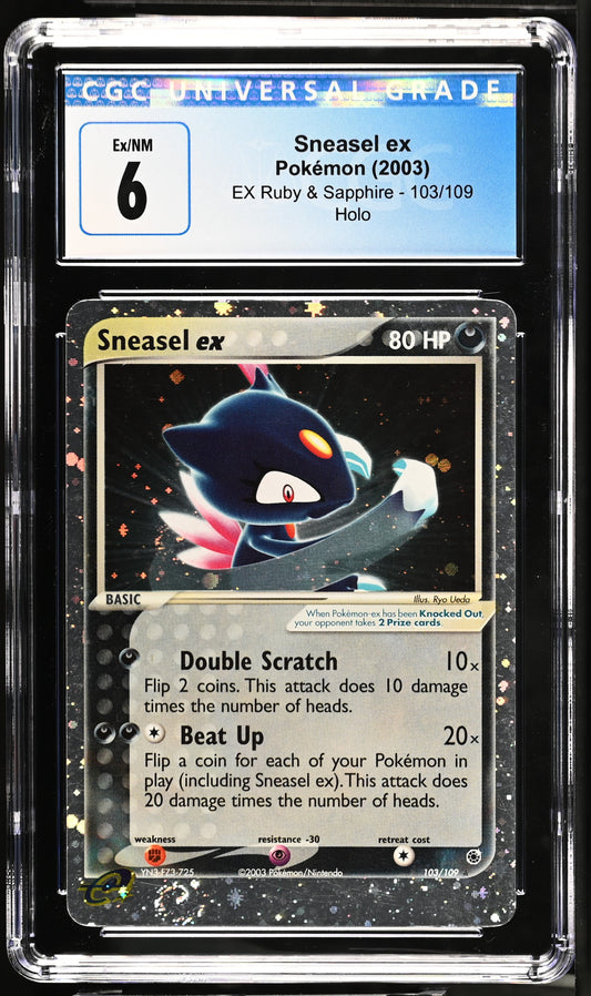 Sneasel ex Ruby & Sapphire 103/109 Holo CGC 6