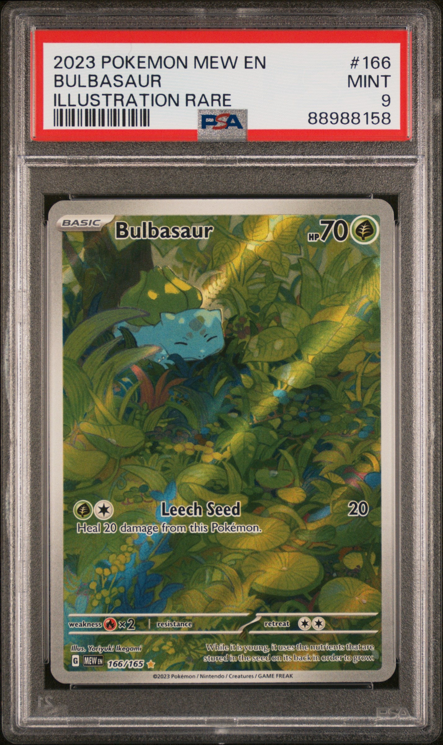 Bulbasaur 151 166/165 PSA 9