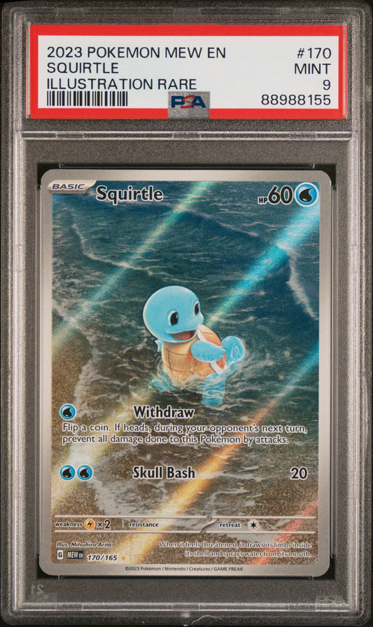 Squirtle 151 170/165 PSA 9