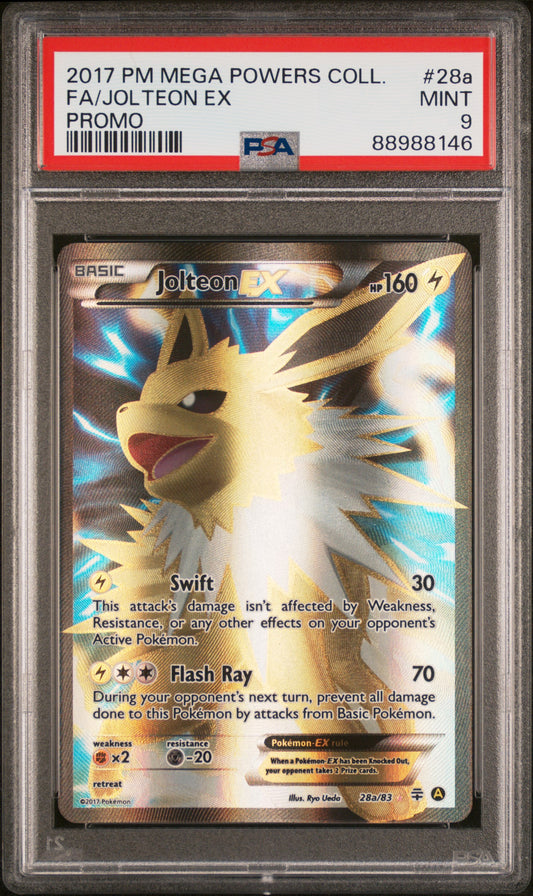 Jolteon EX Mega Powers Collection Promo 28a PSA 9
