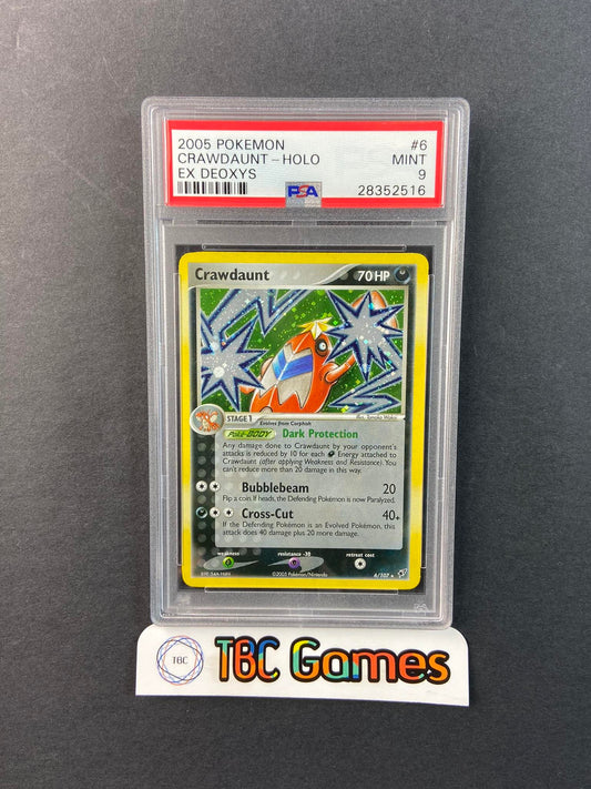 Crawdaunt Holo Deoxys 6 PSA 9