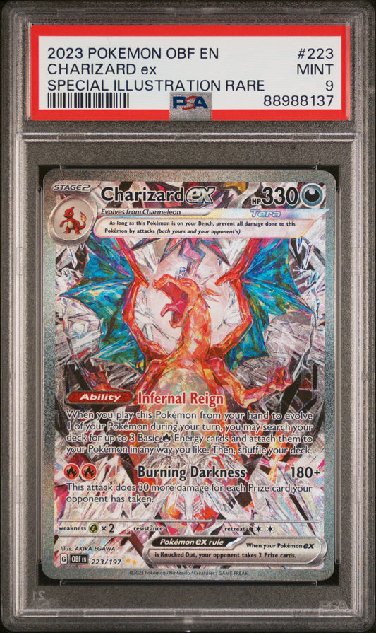 Charizard ex Obsidian Flames 223 PSA 9