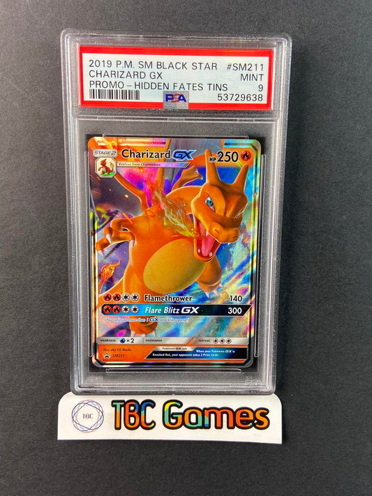 Charizard Gx Black Star Promo SM211 PSA 9