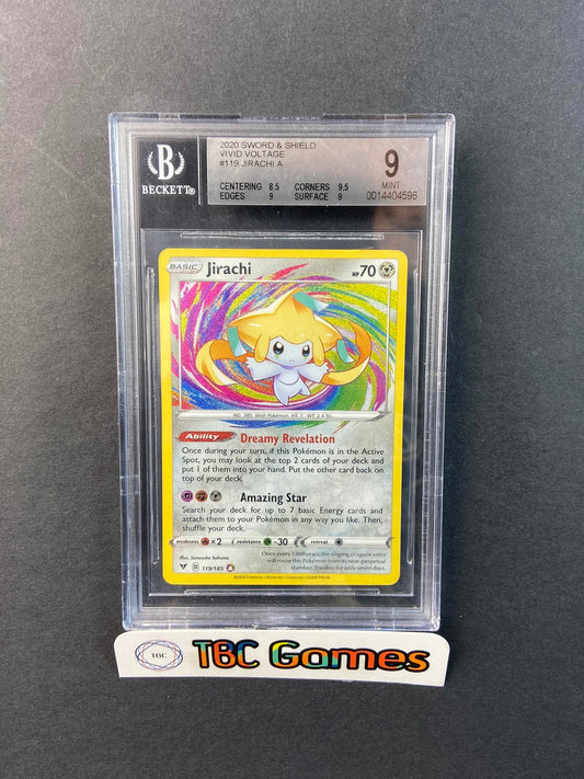 Jirachi Vivid Voltage 119/185 Amazing Rare BGS 9