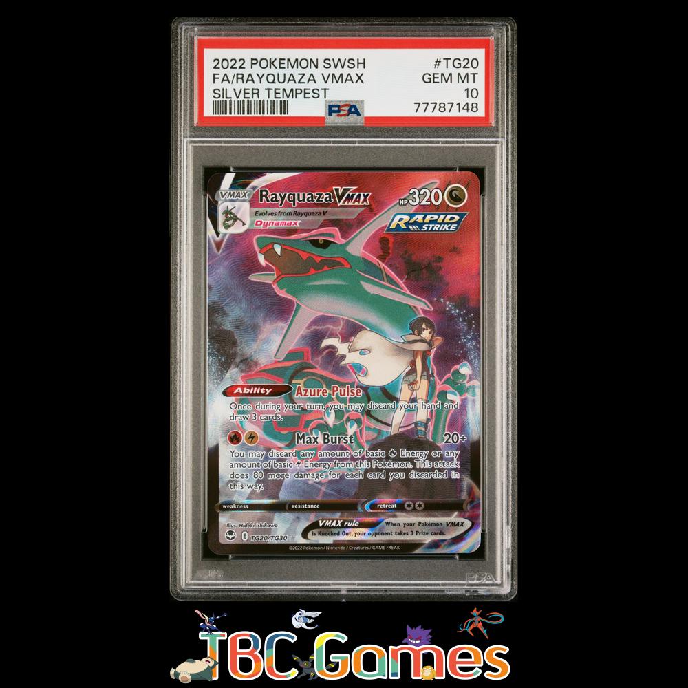 Rayquaza VMAX Silver Tempest TG20 PSA 10