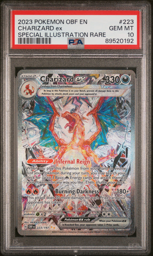 Charizard ex Obsidian Flames 223/197 PSA 10