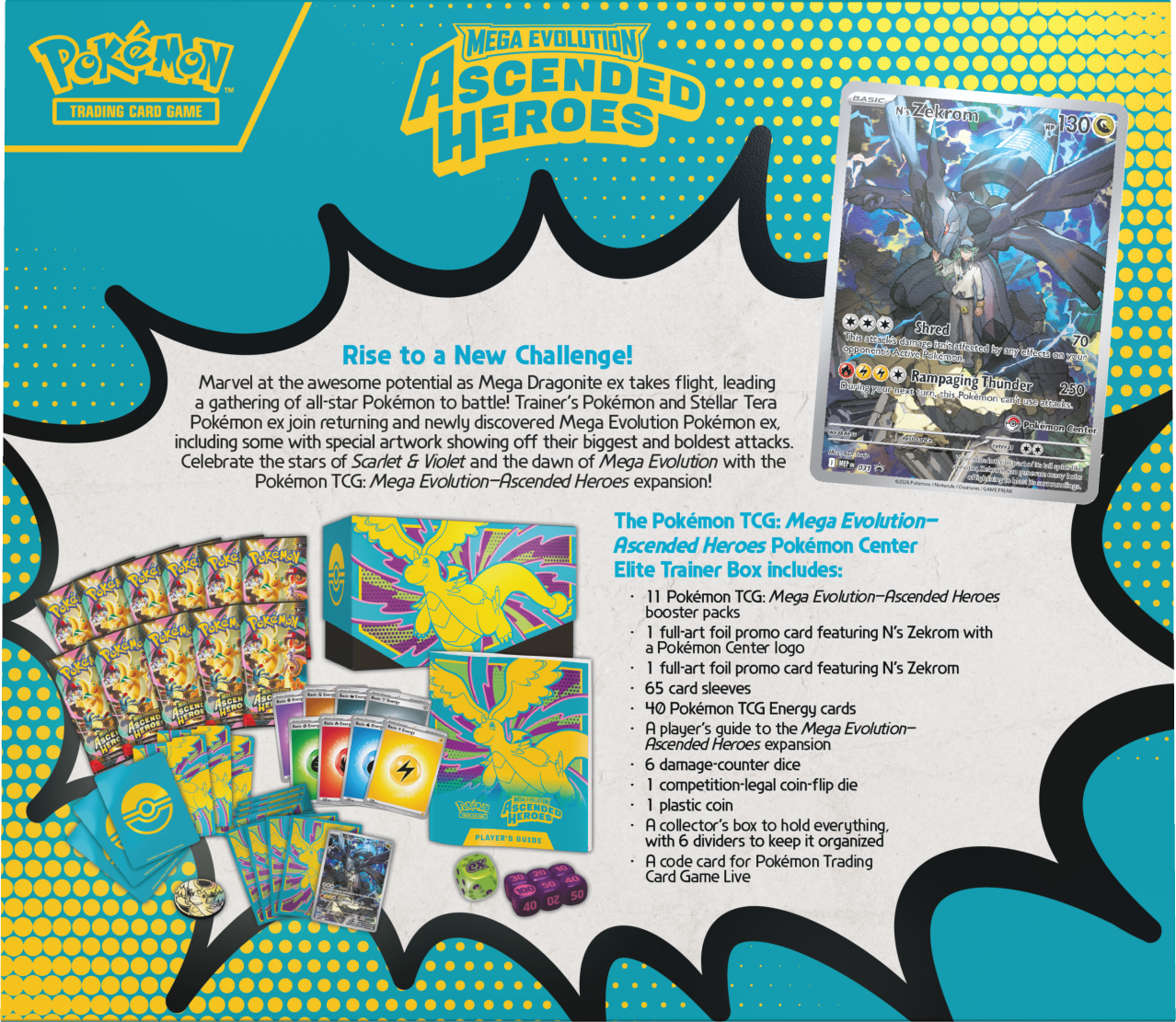 Pokemon TCG: Mega Evolution - Ascended Heroes Pokemon Center Elite Trainer Box