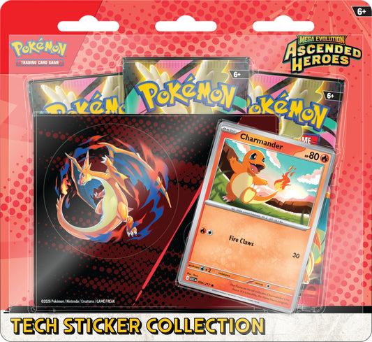 Pokemon TCG: Mega Evolution - Ascended Heroes Tech Sticker Collection (Charmander)