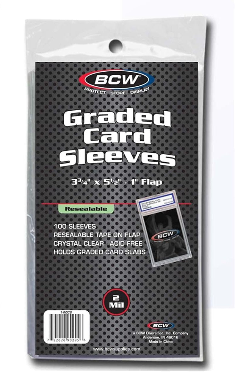 BCW: Clear Graded Card Sleeves (100)