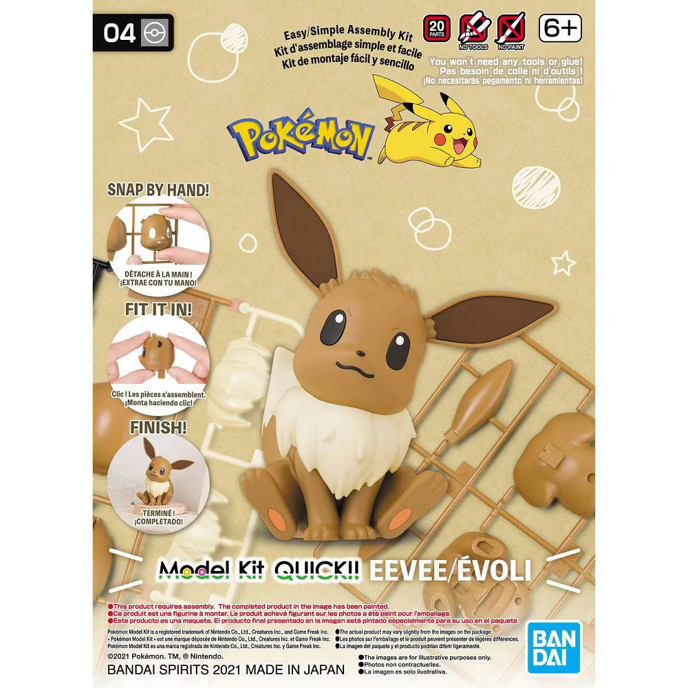 Bandai Pokemon Eevee Model Kit Action Figure