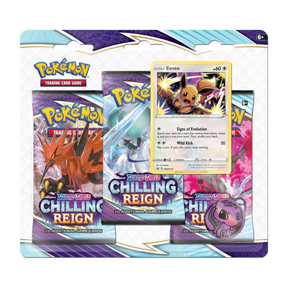 Pokemon TCG: Sword & Shield - Chilling Reign 3 Pack Blister (Eevee)