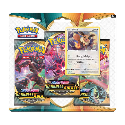 Pokemon TCG: Sword & Shield - Darkness Ablaze 3 Pack Blister (Eevee)