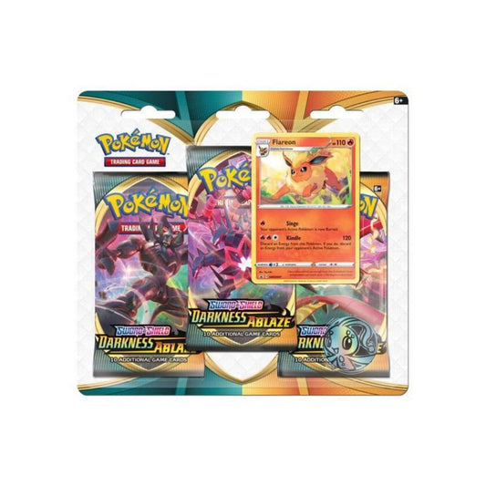 Pokemon TCG: Sword & Shield - Darkness Ablaze 3 Pack Blister (Flareon)