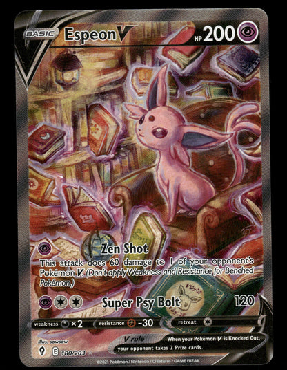 [NM] Espeon V Evolving Skies Alt Art #180