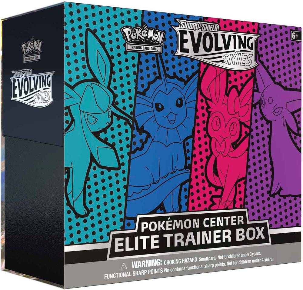 Sword & Shield - Evolving Skies Pokemon Center Elite Trainer Box (Vaporeon/Espeon/Glaceon/Sylveon)