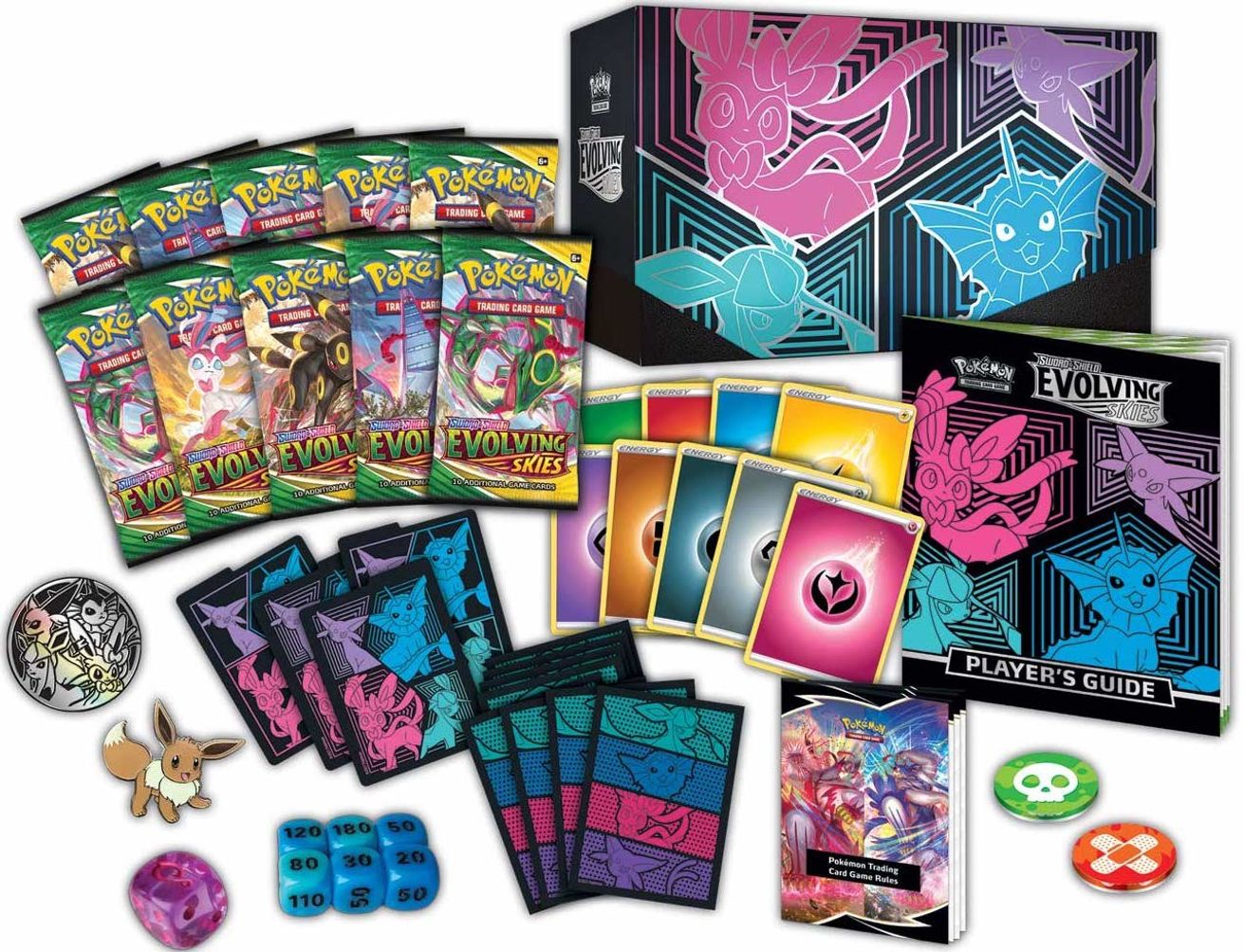 Sword & Shield - Evolving Skies Pokemon Center Elite Trainer Box (Vaporeon/Espeon/Glaceon/Sylveon)