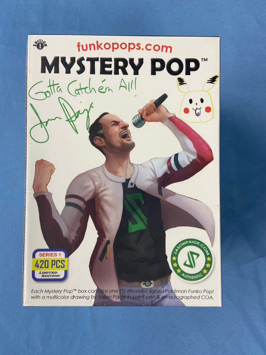 Funko POP! Pokemon Mystery Pop Jason Paige Autograph Series 1 Limited Edition