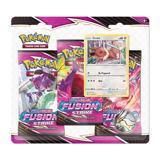 Pokemon TCG: Sword & Shield - Fusion Strike 3 Pack Blister (Eevee)