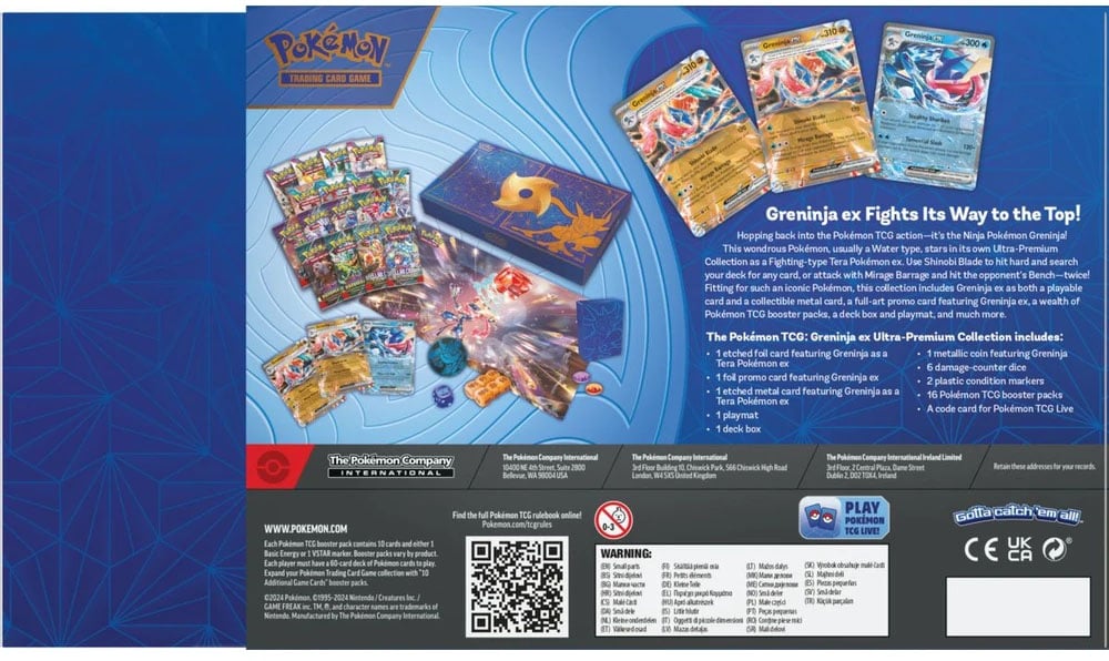 Pokemon TCG: Greninja ex Ultra Premium Collection Box