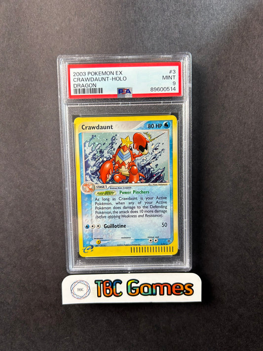 Crawdaunt Dragon Holo 3/97 PSA 9