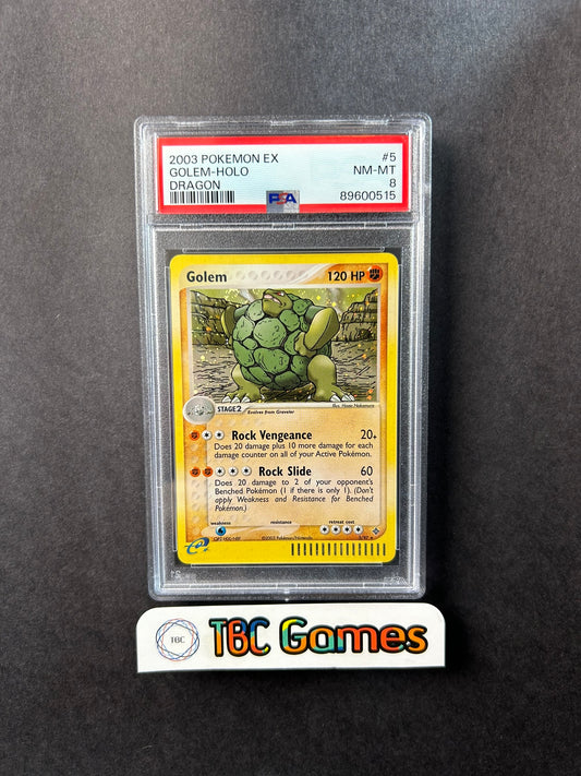 Golem Dragon Holo 5/97 PSA 8