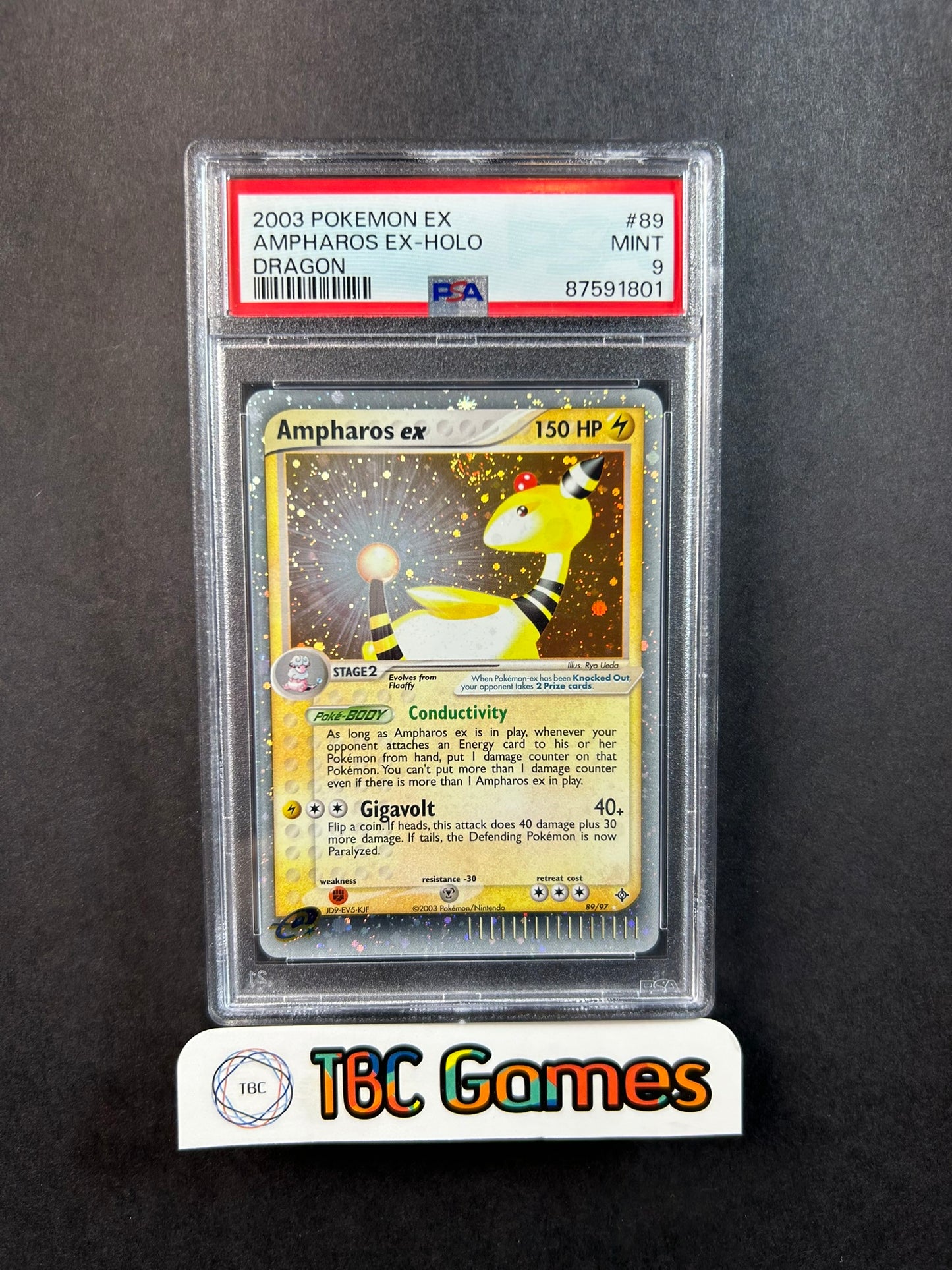 Ampharos ex Dragon 89/97 PSA 9