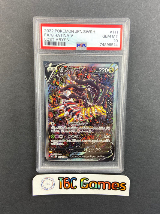 Giratina V Lost Abyss Alt Art s11 111/100 Japanese PSA 10