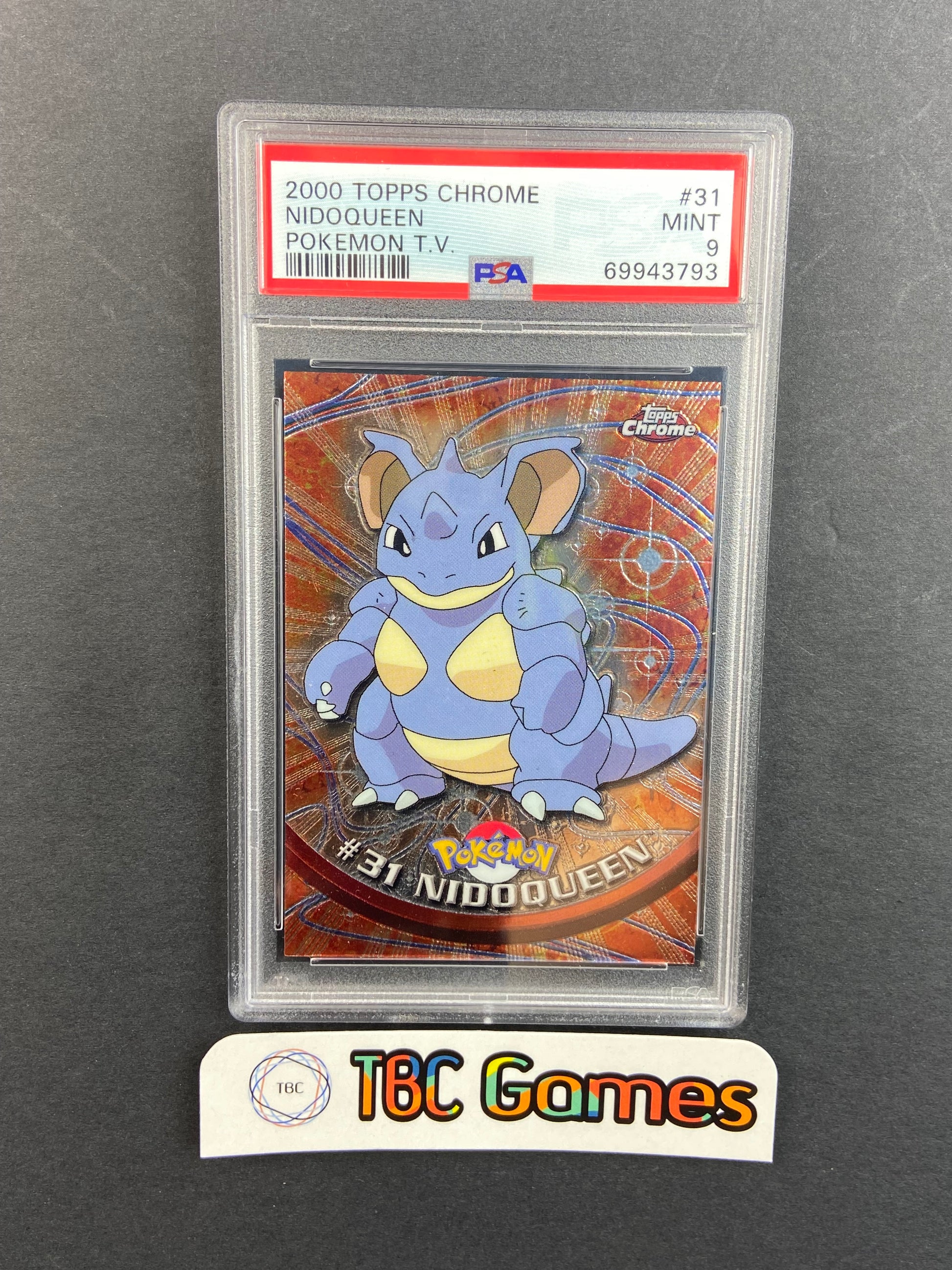 nidoqueen pokemon card Nidoqueen Topps Chrome Foil #31 PSA 9 – TBC Games