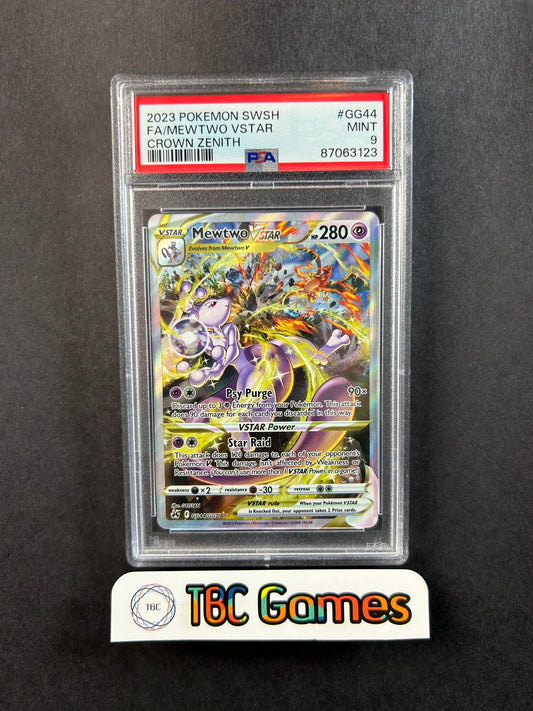Mewtwo VSTAR Crown Zenith GG44/GG70 PSA 9