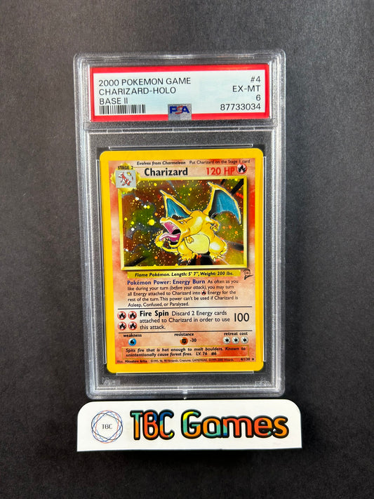 Charizard Base Set 2 Holo 4/130 PSA 6