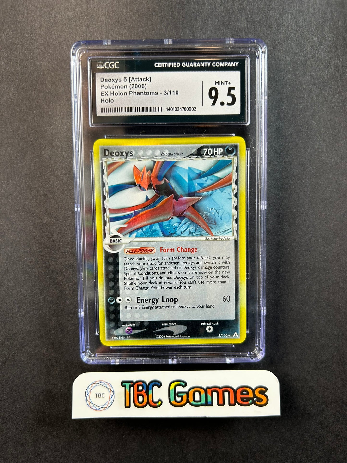 Deoxys Attack Forme Holon Phantoms Holo 3/110 CGC 9.5