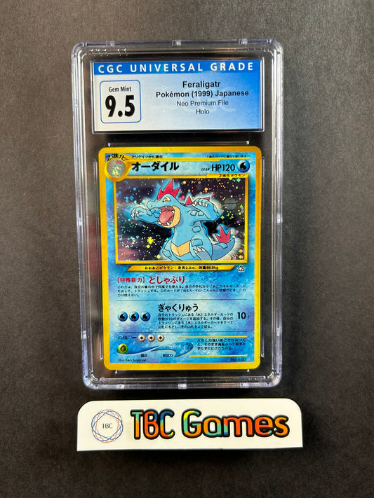 Feraligatr Neo File Holo Japanese CGC 9.5