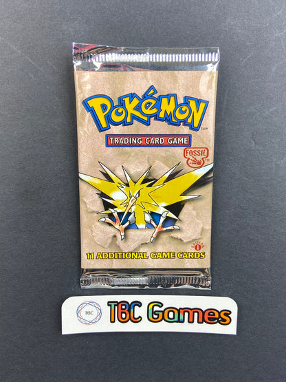 Pokemon TCG: Fossil 1st Edition Booster Pack (Zapdos) TBC Games Pokemon TCG: Fossil 1st Edition Booster Pack (Zapdos) TBC Games