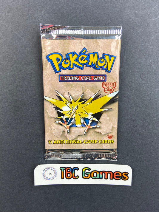 Pokemon TCG: Fossil 1st Edition Booster Pack (Zapdos)