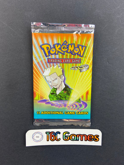 Pokemon TCG: Gym Heroes Unlimited Booster Pack (Lt. Surge) TBC Games Pokemon TCG: Gym Heroes Unlimited Booster Pack (Lt. Surge) TBC Games