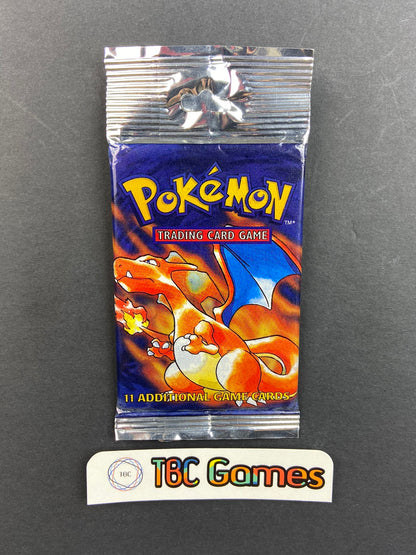 Pokemon TCG: Base Set Unlimited Booster Pack Long Crimp (Charizard) TBC Games Pokemon TCG: Base Set Unlimited Booster Pack Long Crimp (Charizard) TBC Games