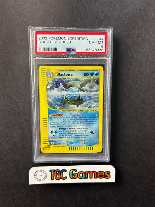 Blastoise Expedition Holo 4/165 PSA 8