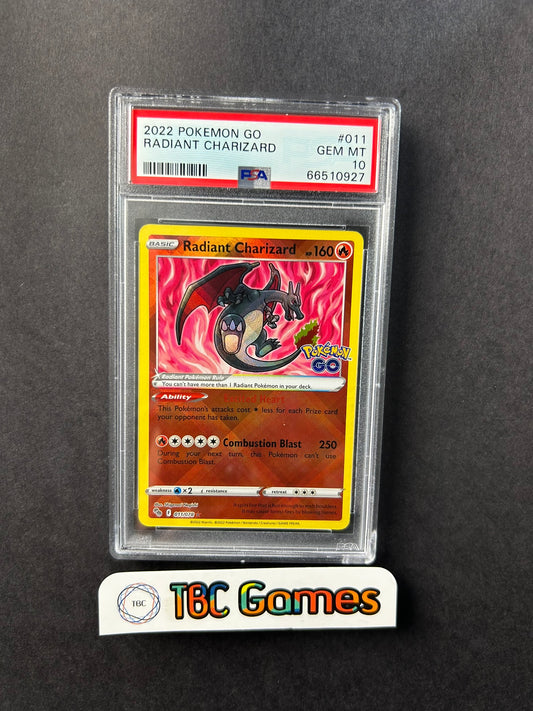 Radiant Charizard Pokemon GO 011/078 PSA 10