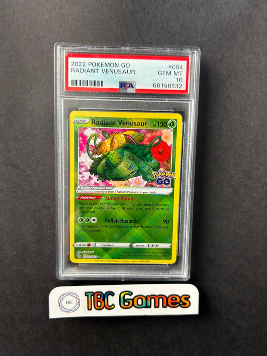 Radiant Venusaur Pokemon GO 004/078 PSA 10
