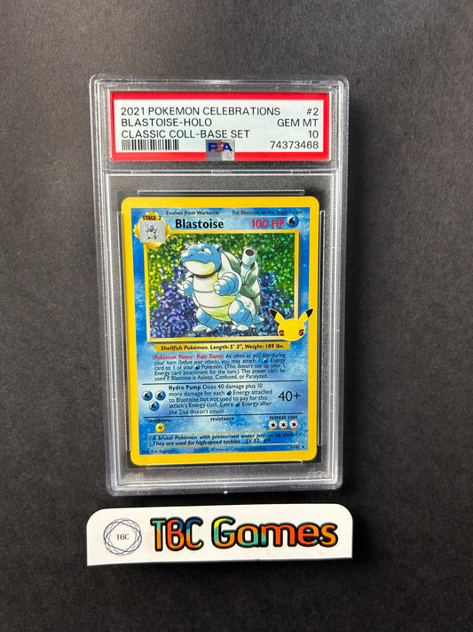 Blastoise Celebrations 25th Classic Collection 2/102 PSA 10
