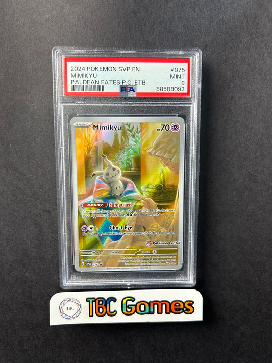 Mimikyu Pokemon Center Stamp SVP075 PSA 9